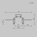Фото 5 Шинопровод встраиваемый Technical TRXM034-422B