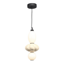 Фото SL6134.413.01 Светильник подвесной ST-Luce черный/желтый, опаловый LED 1*18W 3000K ФЛОРЕНТИНИ