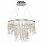 Фото 3 SL6201.103.55 Люстра подвесная ST-Luce Серебристый/Прозрачный LED 1*55W 3000K/4000K/6000K VEGA