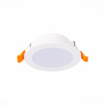 Фото 3 ST210.538.06 Св-к встр. Белый LED 1*6W 3000K 480Lm Ra80 110° IP20 D90xH30 220-240V Встраиваемые светильники