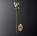 Фото 2 Настенный светильник Torche De Verre 1 light gold
