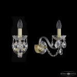 Фото 2 Бра хрустальные 1402B/1/160 G Bohemia Ivele Crystal