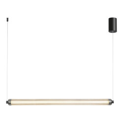 Фото SL6224.413.01 Светильник подвесной ST-Luce Черный/Прозрачный LED 1*30W 4000K БАМБУ