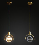 Фото 5 Подвесной светильник 2121P/A brass/clear