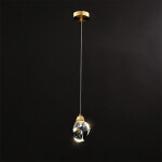 Фото 3 Подвесной светильник Crystal rock 1 gold