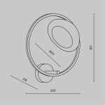 Фото 3 Настенный светильник (бра) Maytoni MOD327WL-L5BS3K1