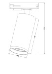 Фото 1 Трековый светильник Technical TR020-1-GU10-W