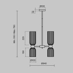 Фото 3 Подвесной светильник Maytoni MOD302PL-06W