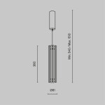 Фото 2 Подвесной светильник Maytoni MOD410PL-L12BS3K