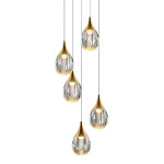 Фото 7 Подвесной светильник MD24001004-5A gold/clear