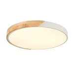 Фото 3 SLE200952-01 Светильник потолочный Белый, Светлое дерево/Белый LED 1*45W 3000K/4000K/6000K FESTA