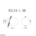 Фото 1 Светильник настенный iLamp Golden W2134-1 BR