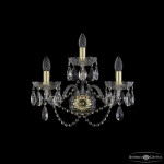 Фото 1 Бра хрустальные 1402B/2+1/195/XL G Bohemia Ivele Crystal