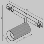 Фото 4 Трековый светильник Technical TR097-2-12W2.7K-M-BB