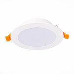Фото 3 ST212.508.10 Св-к встр. Белый LED 1*10W 3000K/4000K/6000K 850Lm Ra80 110° IP20 D120xH30 220-240V Встраиваемые светильники