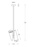 Фото 1 Подвесной светильник Maytoni MOD095PL-02W