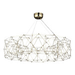 Фото 3 SL6602.203.72 Светильник подвесной ST-Luce Золотистый/Прозрачный LED 1*72W 4000K ГРАВЕТТА