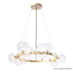 Фото 4 Люстра Crystal Lux AGATA SP15 V2 GOLD/TRANSPARENTE