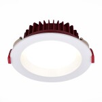Фото ST752.548.24 Св-к встр. Белый LED 1*24W 4000K 1 920Lm Ra80 100° IP44 D165xH54 100-240VV Встраиваемые светильники