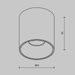 Фото 1 Потолочный светильник Technical C064CL-5W4K-RD-WB