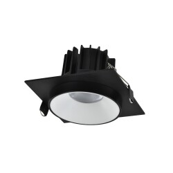 Фото ST758.438.10 Св-к встр. Черный, Белый LED 1*10W 3000K 700Lm Ra>90 36° IP44 D79xH61 85-265V Встраиваемые светильники
