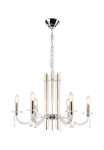 Фото 2 Люстра Crystal Lux AURELIO SP6 GOLD+CHROME/TRANSPARENT